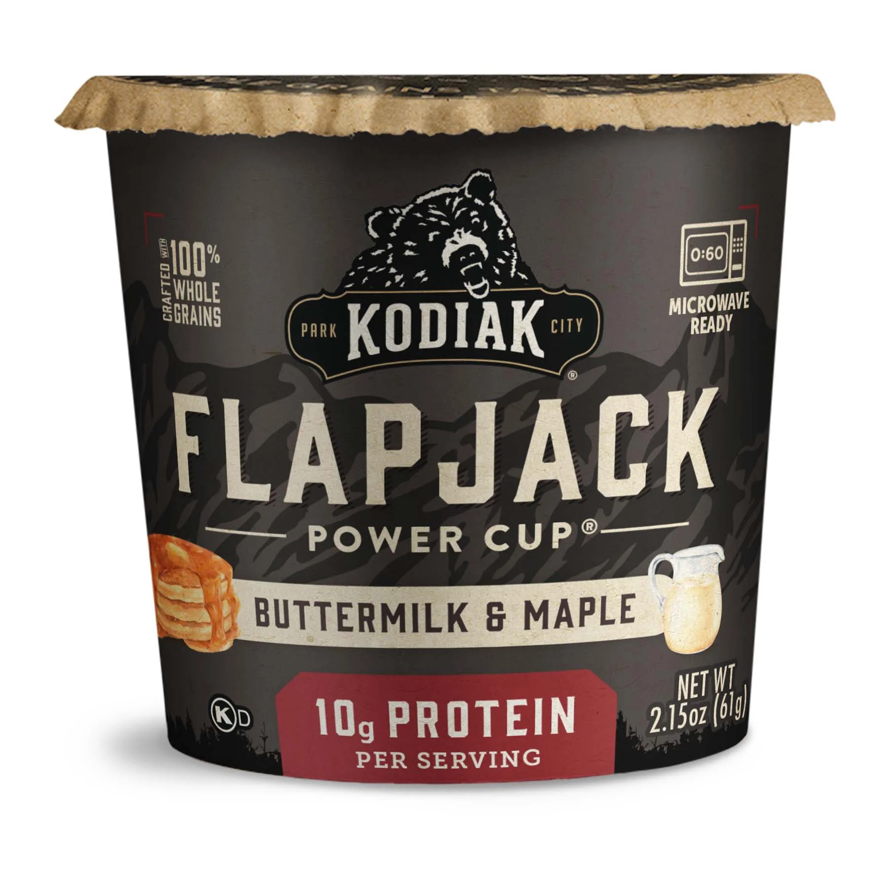 (4 pack) Kodiak Cakes Flapjack Unleashed Cinnamon & Maple Pancake Cup, 2.25 Oz | Walmart (US)
