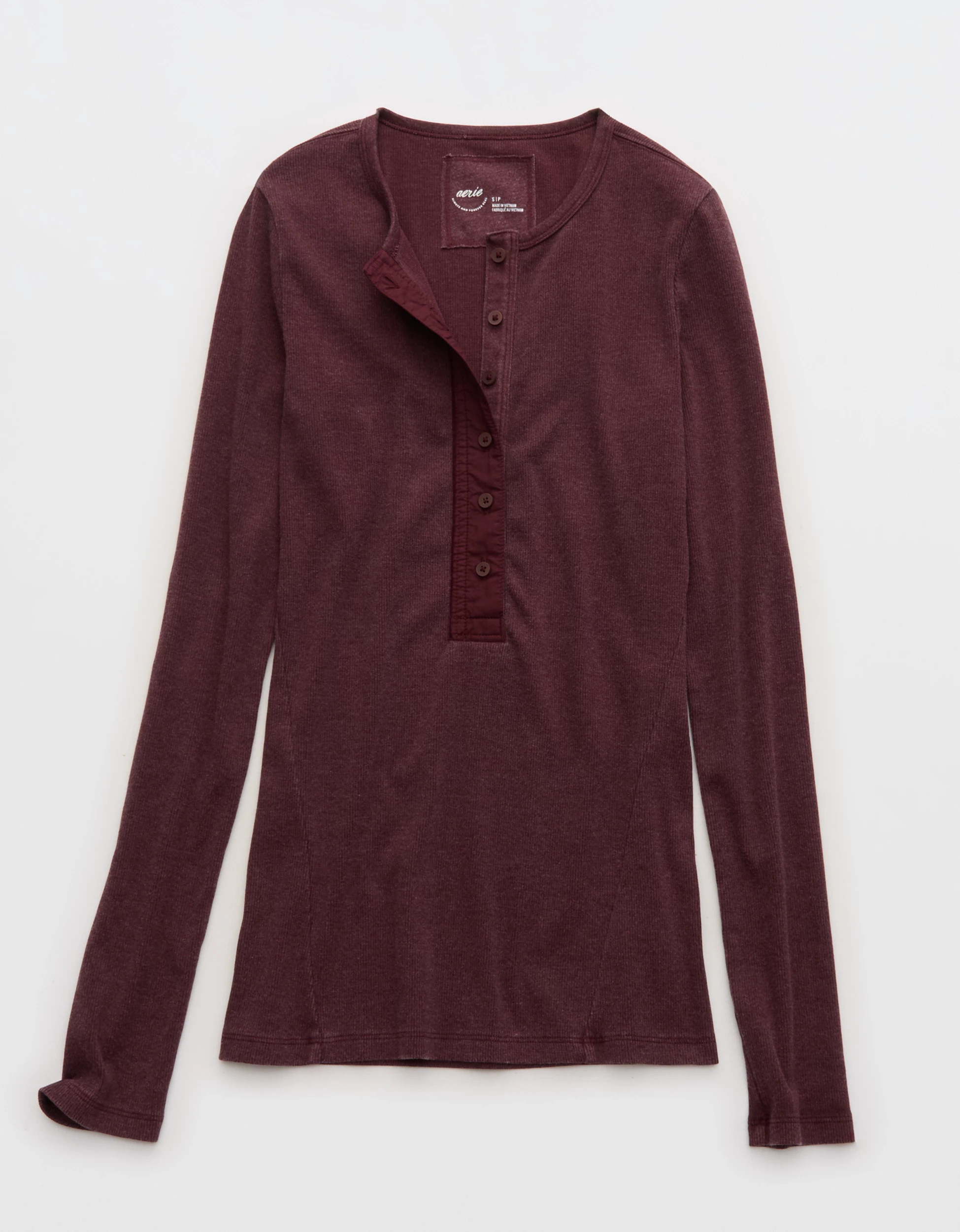 Aerie Essential Henley Layering T-Shirt | Aerie
