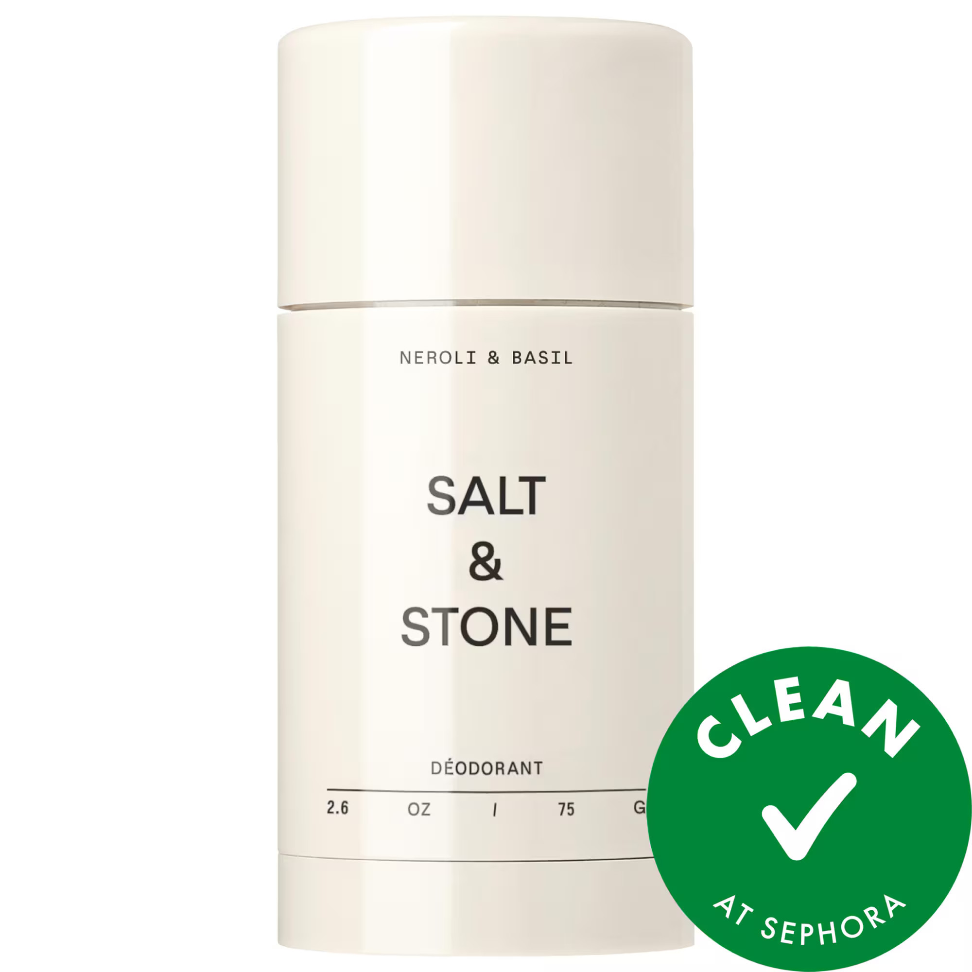 Salt & Stone Neroli & Basil Extra-Strength Aluminum-Free Deodorant 2.6 oz | Sephora (US)