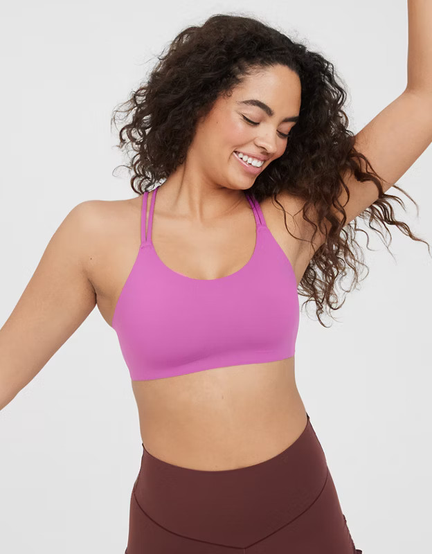 OFFLINE By Aerie Goals Strappy Sports Bra | Aerie