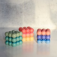 Hand Poured Bubble Minimalist Shape Candle. 100% Organic Ultrafiltered Beeswax | Etsy (US)