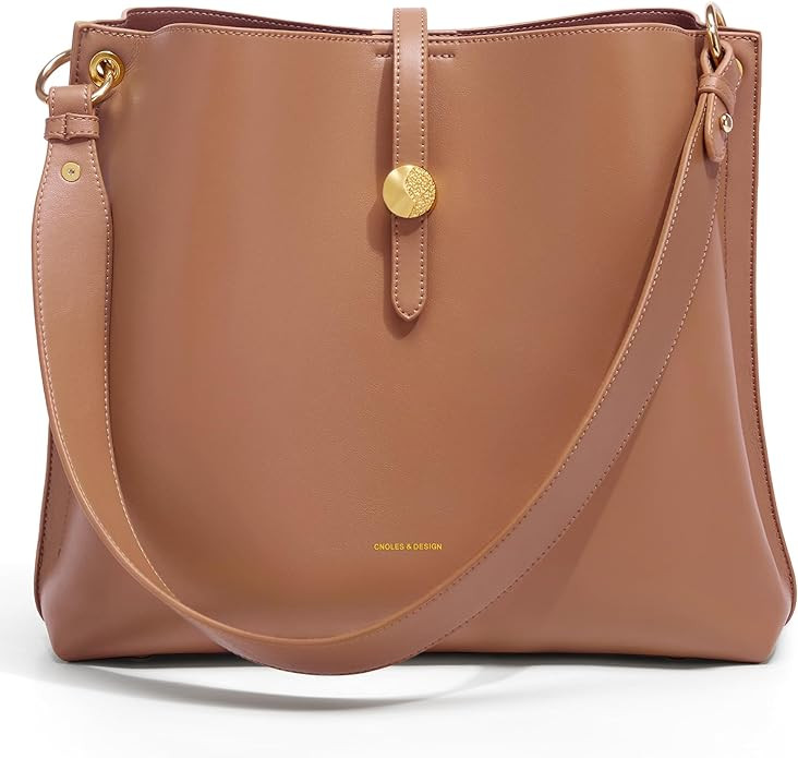 Cnoles Women Genuine Leather Designer Tote Bags Purses And Handbags For Women Fashion Ladies Top ... | Amazon (US)