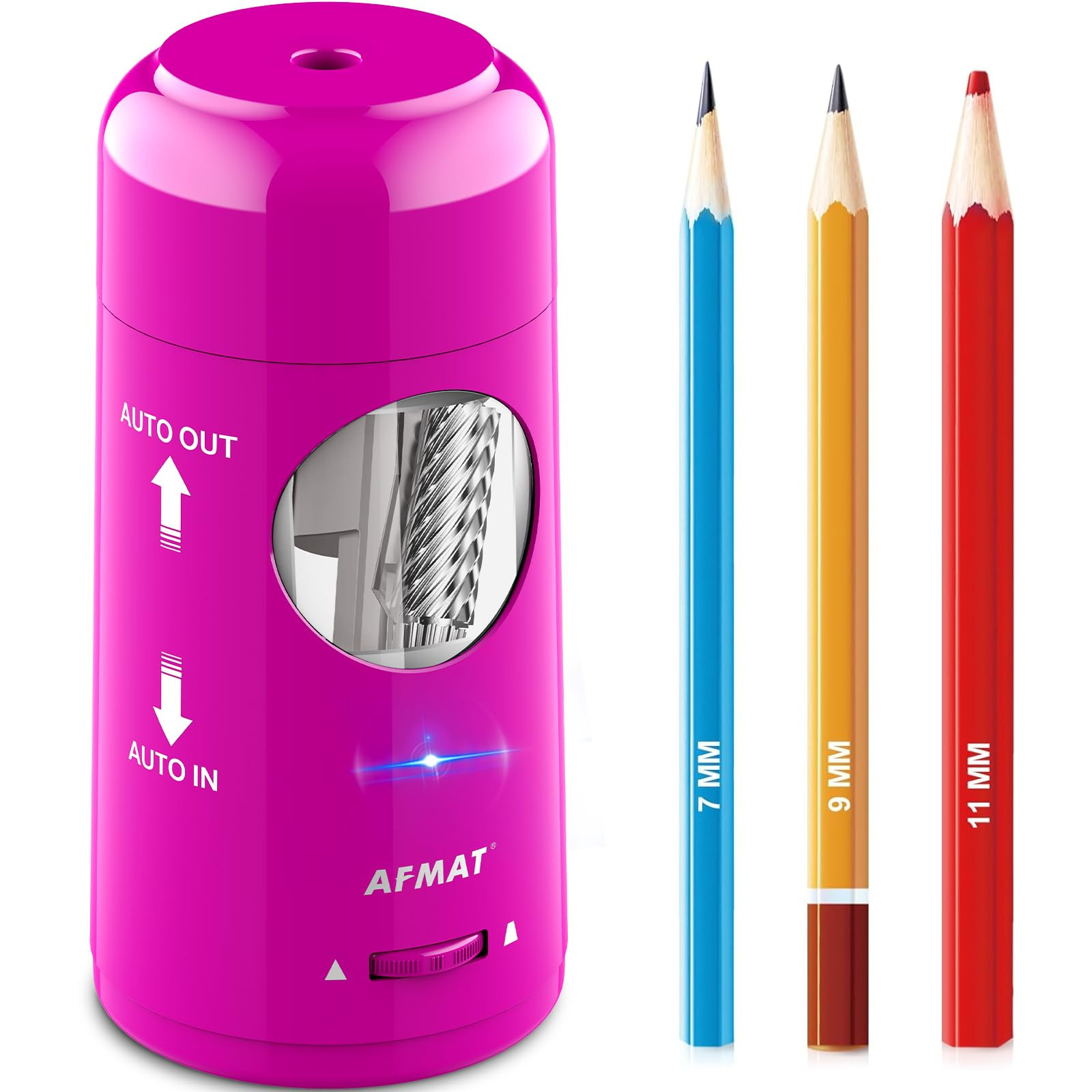 AFMAT Electric Pencil Sharpener, Rechargeable Fully Automatic Pencil Sharpener for Jumbo & Colore... | Amazon (US)
