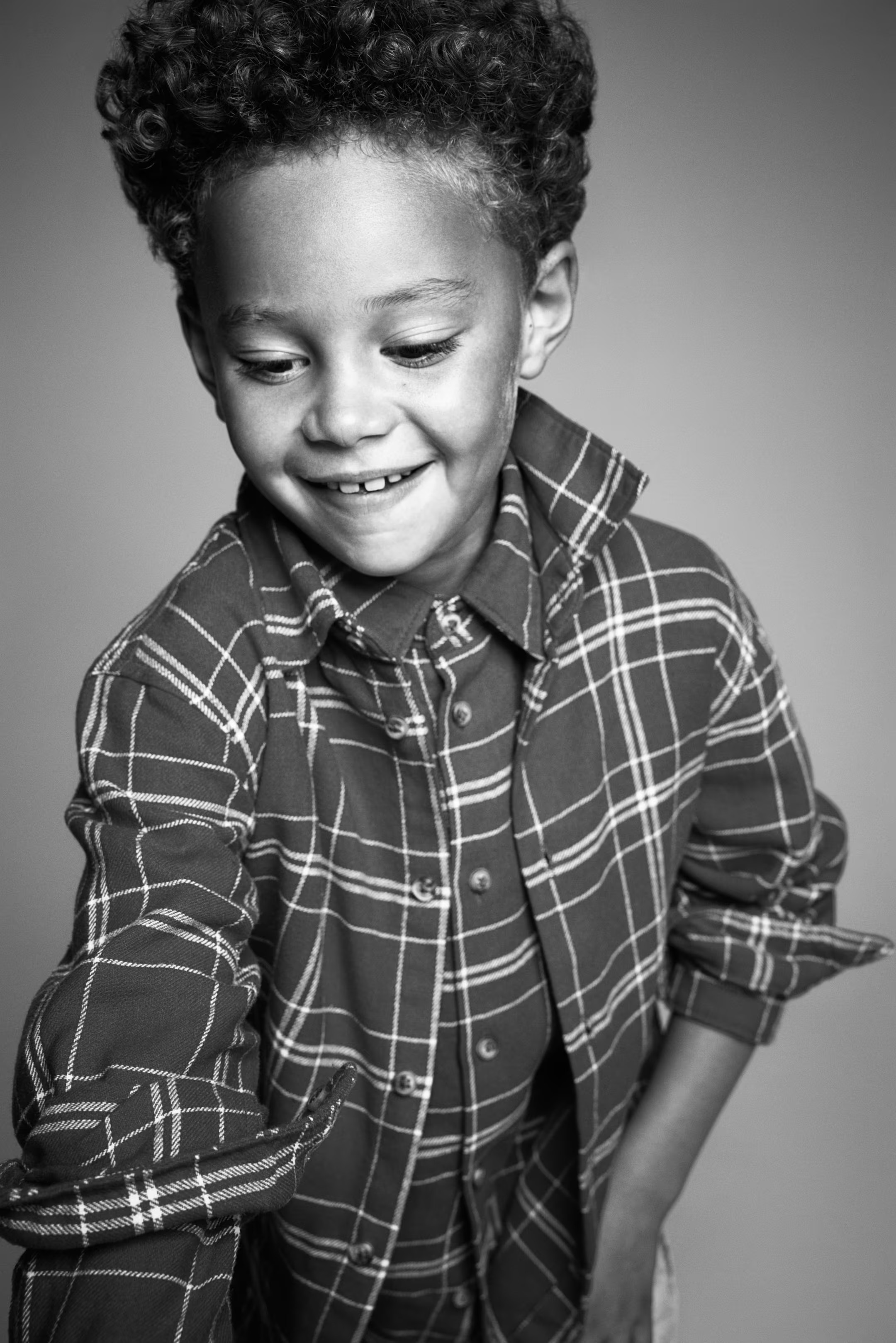 Cotton Flannel Shirt - Red/plaid - Kids | H&M US | H&M (US + CA)