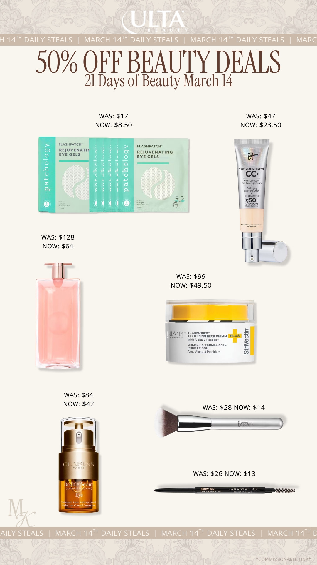 Ulta Beauty sale, Ulta 21 Days of Beauty, 21 Days of Beauty deals, beauty sale 2026, makeup sale, skincare sale, mature skin, hydrating skincare, skincare routine, skincare essentials, beauty, makeup, make up, makeup must haves, everyday makeup routine, full glam makeup, natural makeup look, dewy makeup, long lasting makeup, trending beauty products, hair tools, hair styling tools, hair care routine, frizz control, beauty favorites

#LTKBeauty #LTKSaleAlert #LTKselfcare