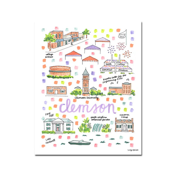 "Clemson, SC" Fine Art Print | Evelyn Henson