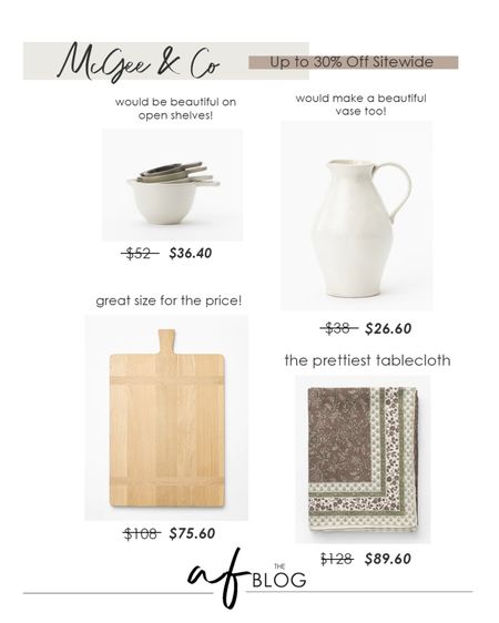 McGee & Co. favorites from their sitewide saw happening now! Up to 30% off all items💛



#LTKsalealert #LTKCyberweek #LTKhome