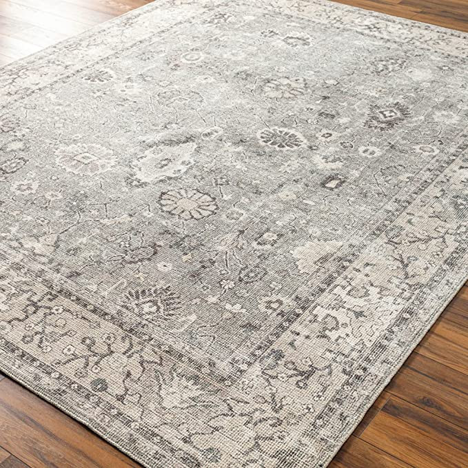 SURYA Becki Owens x Davina Damask Area Rug, 5'3" x 7', Sage | Amazon (US)