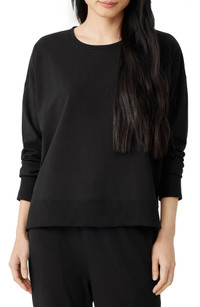 Click for more info about Stretch Organic Cotton High-Low Sweatshirt