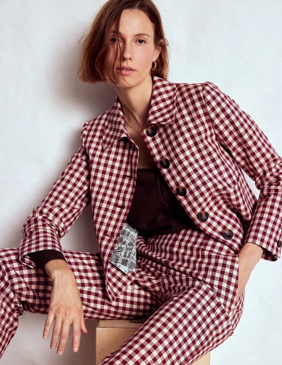 Gingham check suit - it’s giving Sezane vibes

Trousers listed separately 

#LTKover50style #LTKautumn #LTKplussize