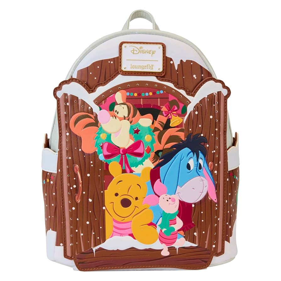 Loungefly Disney Winnie The Pooh Holiday Scene Pooh and Friends Mini Backpack | Amazon (US)