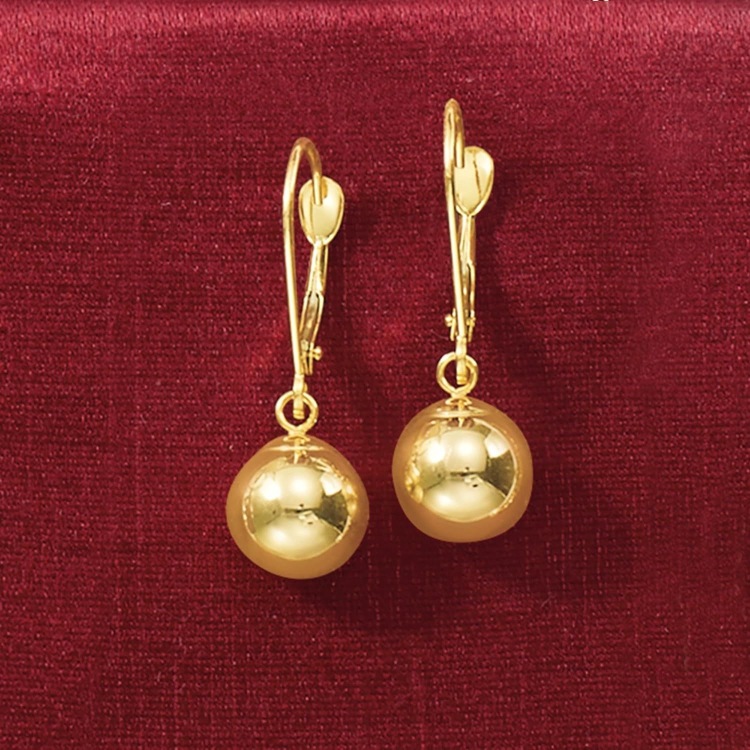 Ross-Simons 8mm 14kt Yellow Gold Bead Drop Earrings | Amazon (US)