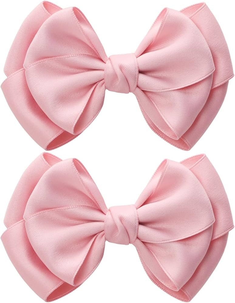 Lazos dobles para el cabello de 4.5 pulgadas para mujeres y niñas, cinta gruesa, pinzas de cocod... | Amazon (US)