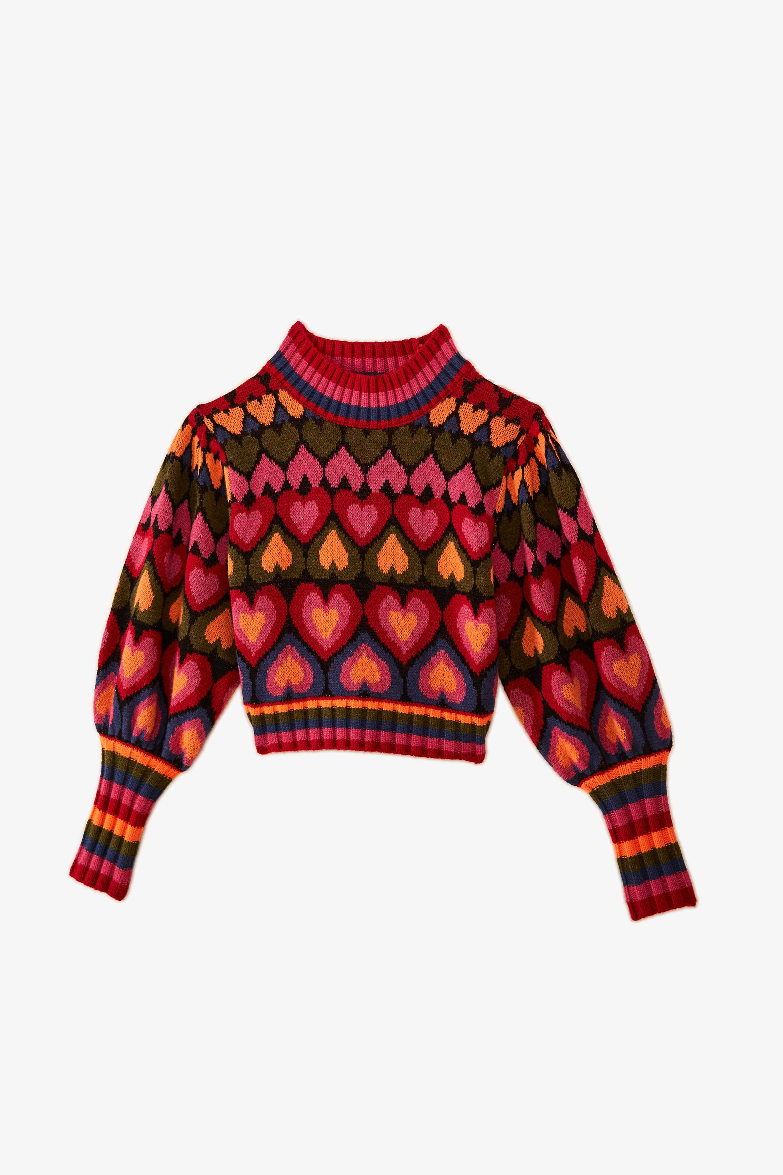 Full Of Hearts Sweater | FarmRio (US)