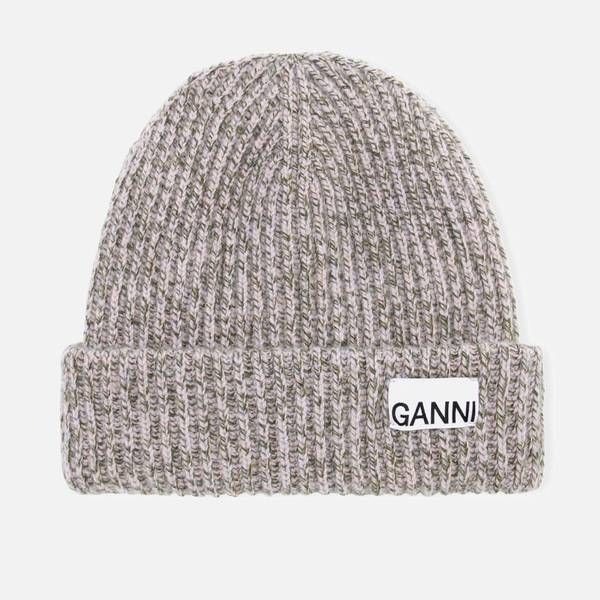 Ganni Women's Rib Knit Beanie - Multi | Coggles (Global)