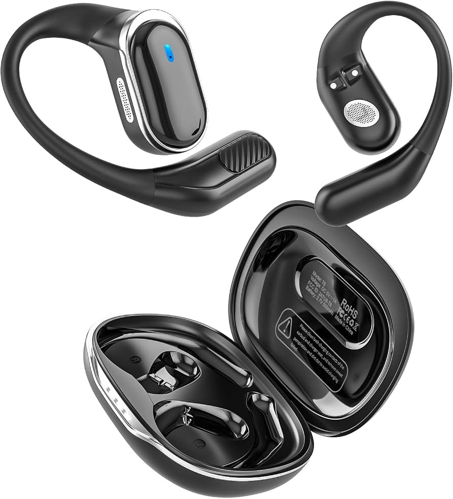 Open Ear Wireless Earbuds Bluetooth Headphones, 80H Playtime Stereo Ear Buds with ENC Noise Cance... | Amazon (US)