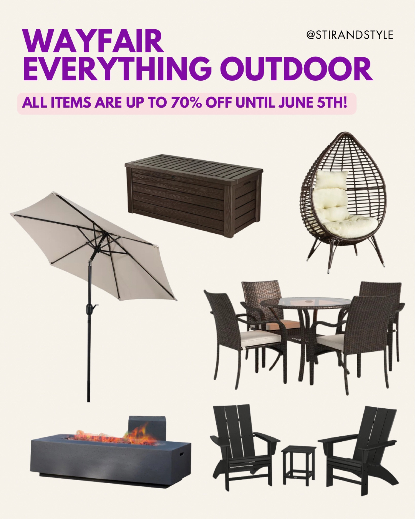 Shop this awesome sale for all your outdoor furniture for the summer! Ends June 5th!

#LTKFamily #LTKSaleAlert #LTKSeasonal