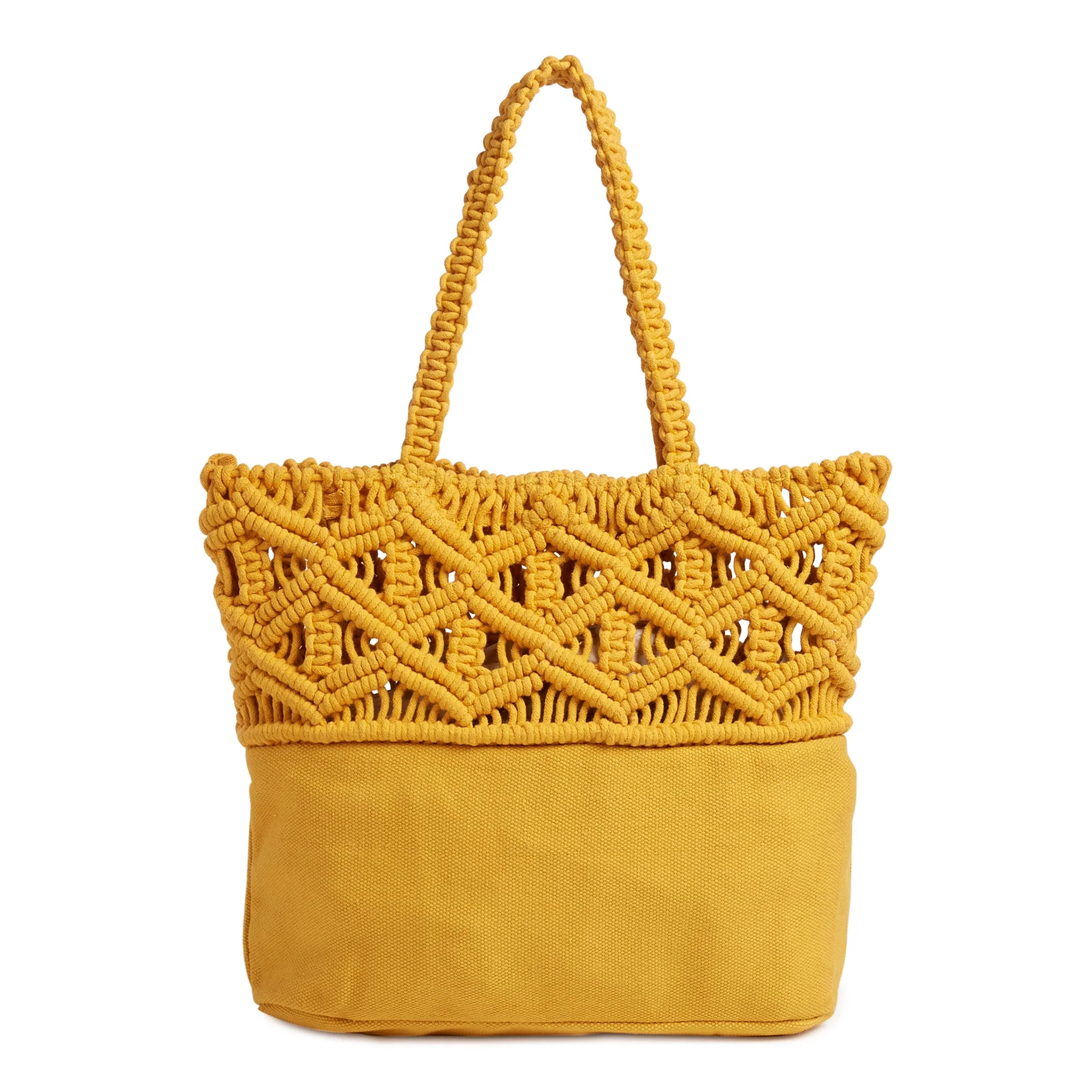 Time and Tru Macrame Tote Handbag | Walmart (US)
