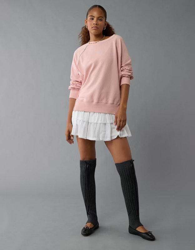 AE Big Hug Crew Neck Sweatshirt | American Eagle Outfitters (US & CA)