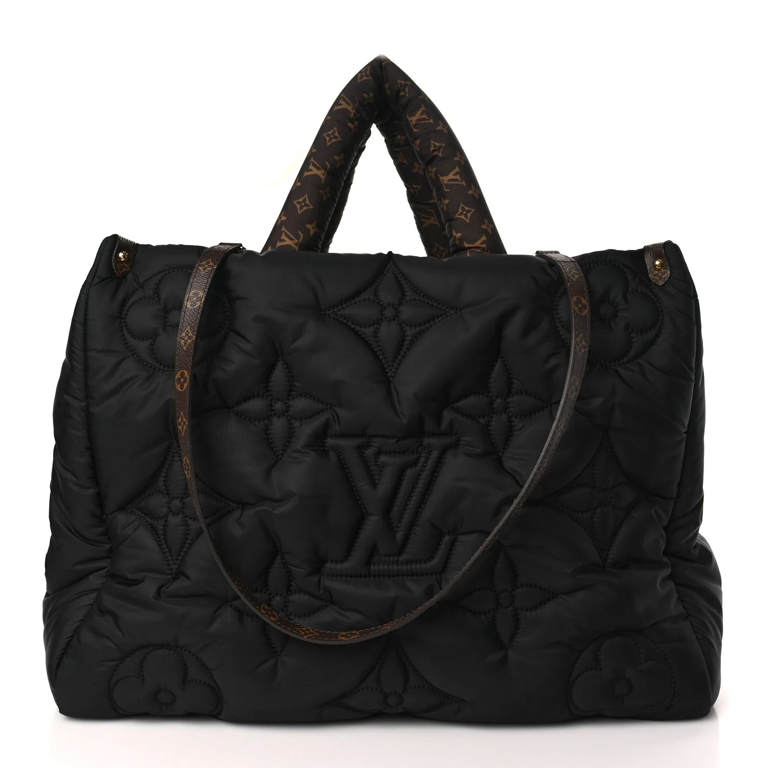 Econyl Monogram Pillow Giant Onthego GM Black | FASHIONPHILE (US)