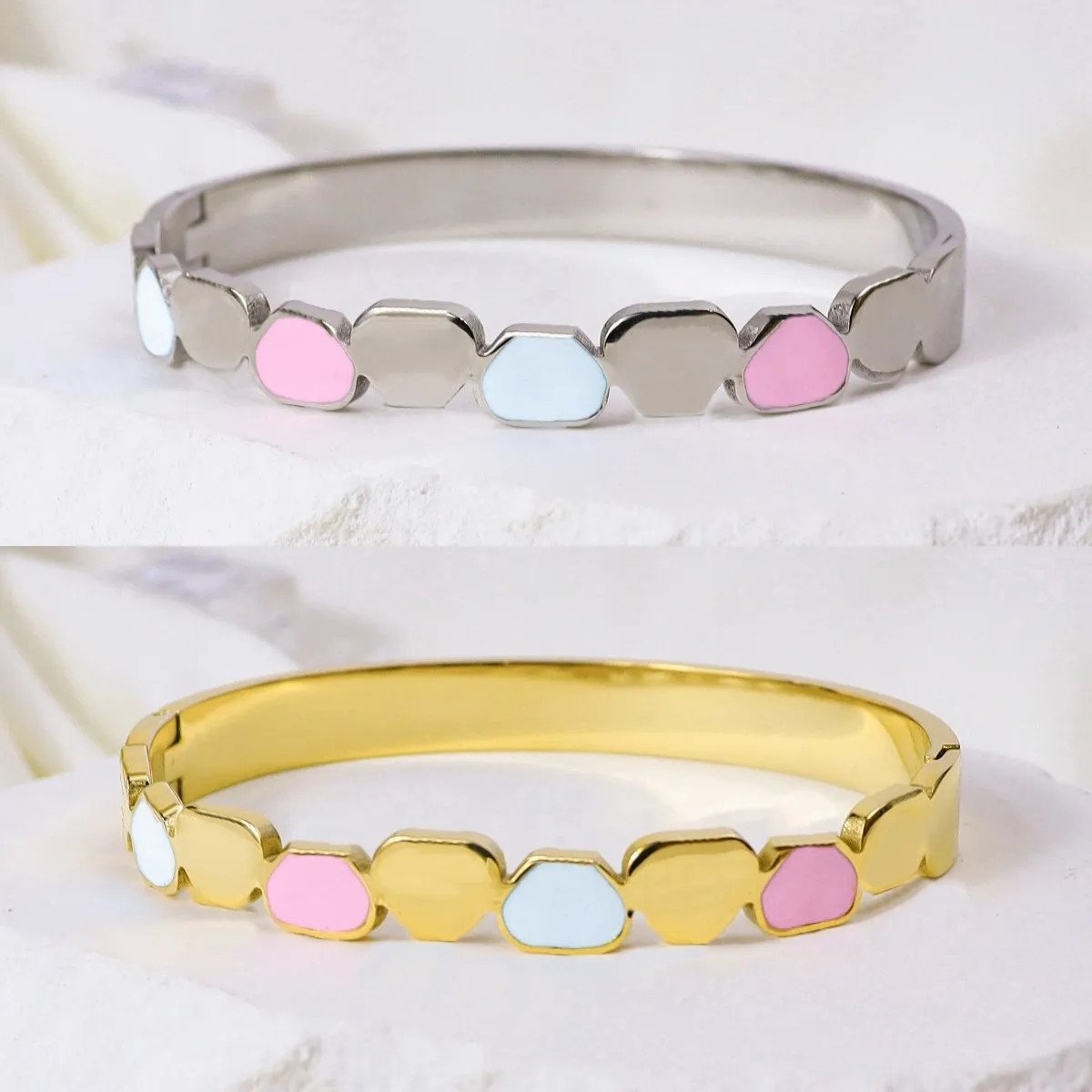 Save Big on Bulk 18k Gold Bangle Bracelets For Women 18K Gold Bangle Love Gift Jewelry High Quali... | DHGate