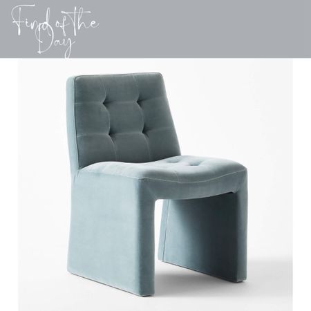 These tufted light blue velvet dining chairs are a fun way of adding comfort and visual interest to any dining area of the home! Simple yet so effective  

#LTKSeasonal #LTKHome #LTKFamily