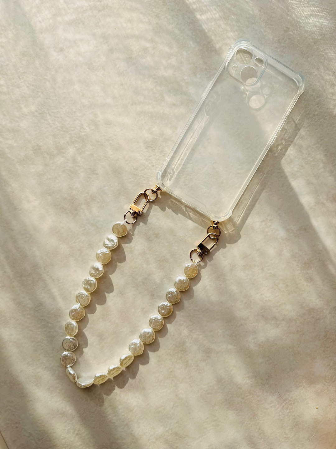 EMILY IN PARIS Phone Jewel - iPhone - Case and Its Phone Jewel - Pearl Beads - White - Emily in P... | Etsy (US)