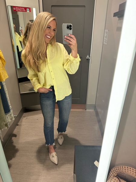 Love this yellow button down and it’s just $25! It comes in a lot of other color options as well. 

#LTKtravel #LTKstyletip #LTKfindsunder50