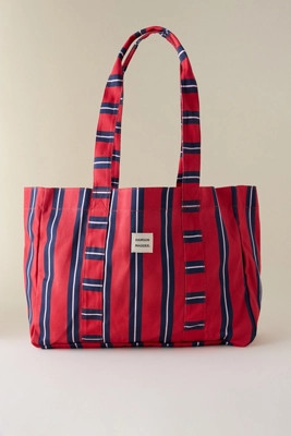 Damson Madder Stripe Canvas Tote Bag | Anthropologie (UK)