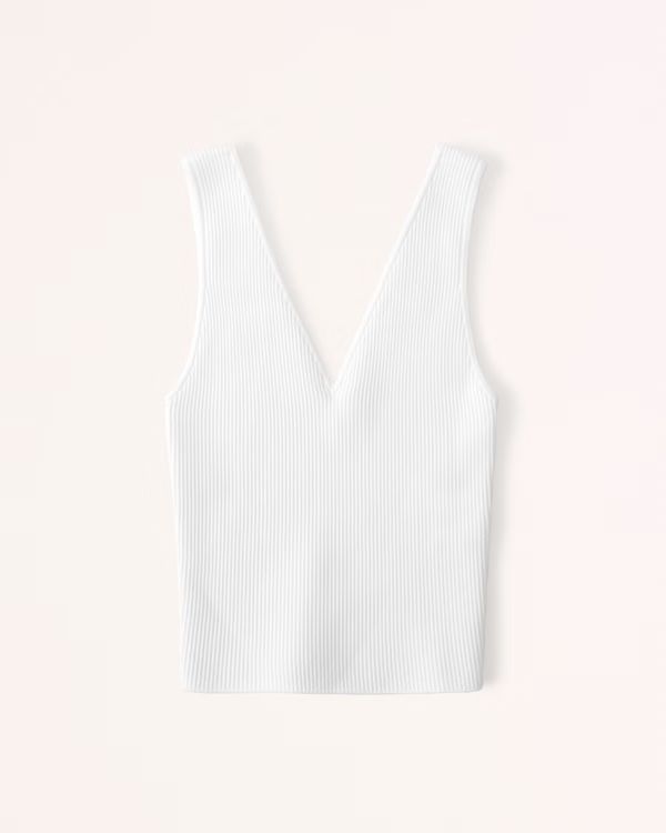 Women's Ottoman V-Neck Tank | Women's Tops | Abercrombie.com | Abercrombie & Fitch (US)