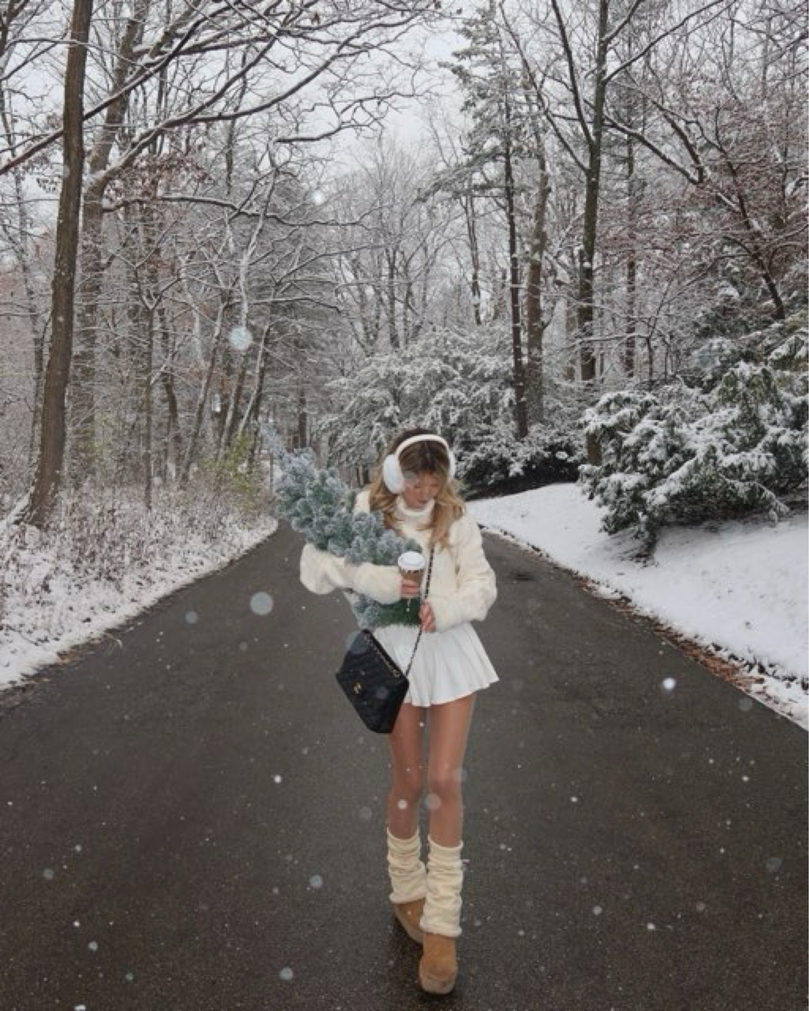 Winter whites 🤍🤍 I’ve got you covered this winter with this cozy sweater look. Shop this fit below!! 

Winter white outfit - cozy sweaters - Abercrombie sweaters - cute gloves - ear muffs - leg warmers - styling tips - trendy fashion - mini skirts 

#LTKSeasonal #LTKstyletip #LTKHoliday