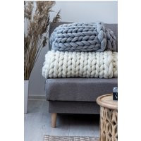 Super Chunky Blanket, Knit Throw Knitted Large Home Decor, Gift For Her | Etsy (US)