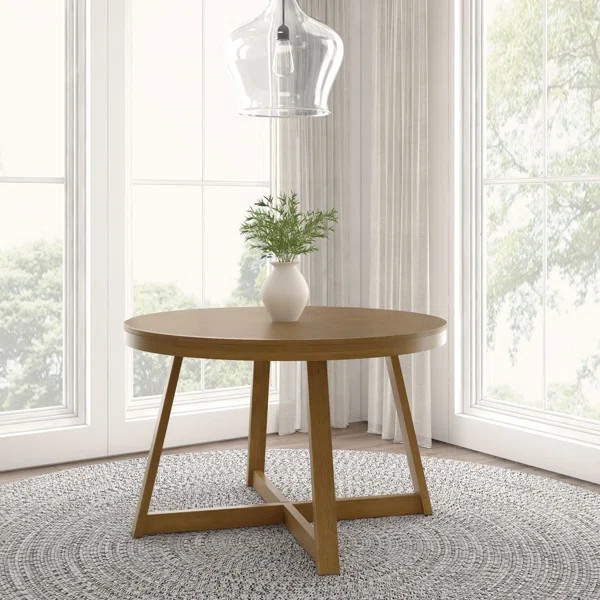 Carlesha Pine Solid Wood Dining Table | Wayfair North America