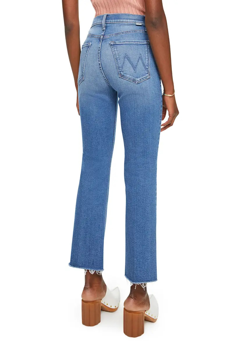 The Tripper Frayed High Waist Ankle Bootcut Jeans | Nordstrom