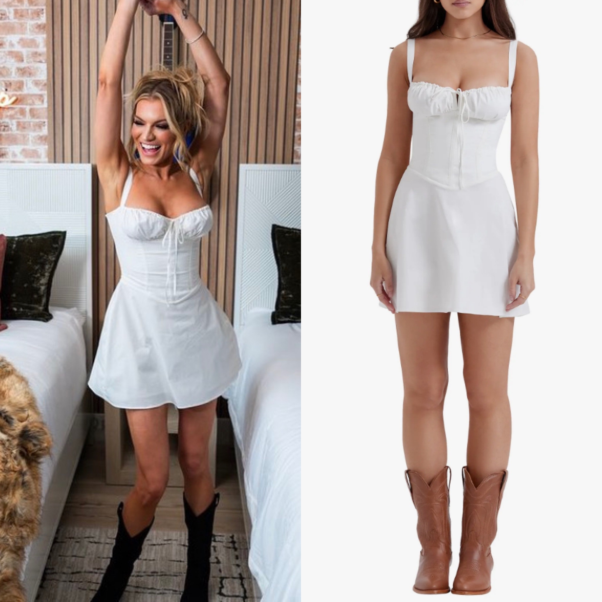 Lindsay Hubbard’s White Corset Mini Dress 📸 + Info= @lindshubbs