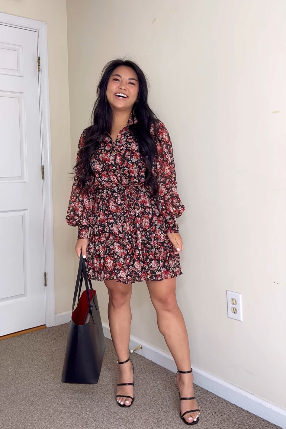 Gorgeous floral dress for fall - fits TTS and petite friendly. Great for weddings, work or school! 

#LTKwedding #LTKstyletip #LTKworkwear