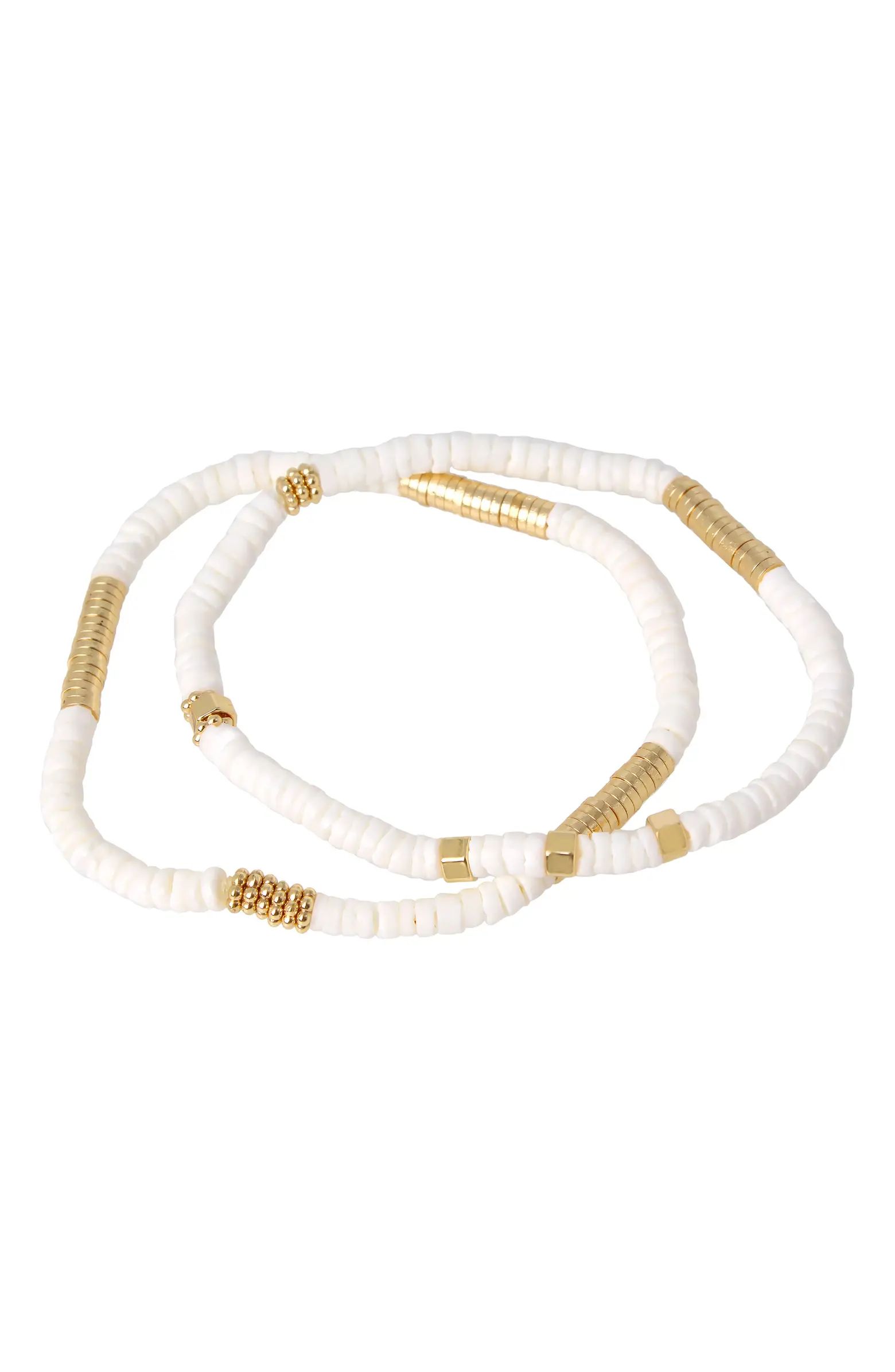 Set of 2 Beaded Stretch Bracelets | Nordstrom