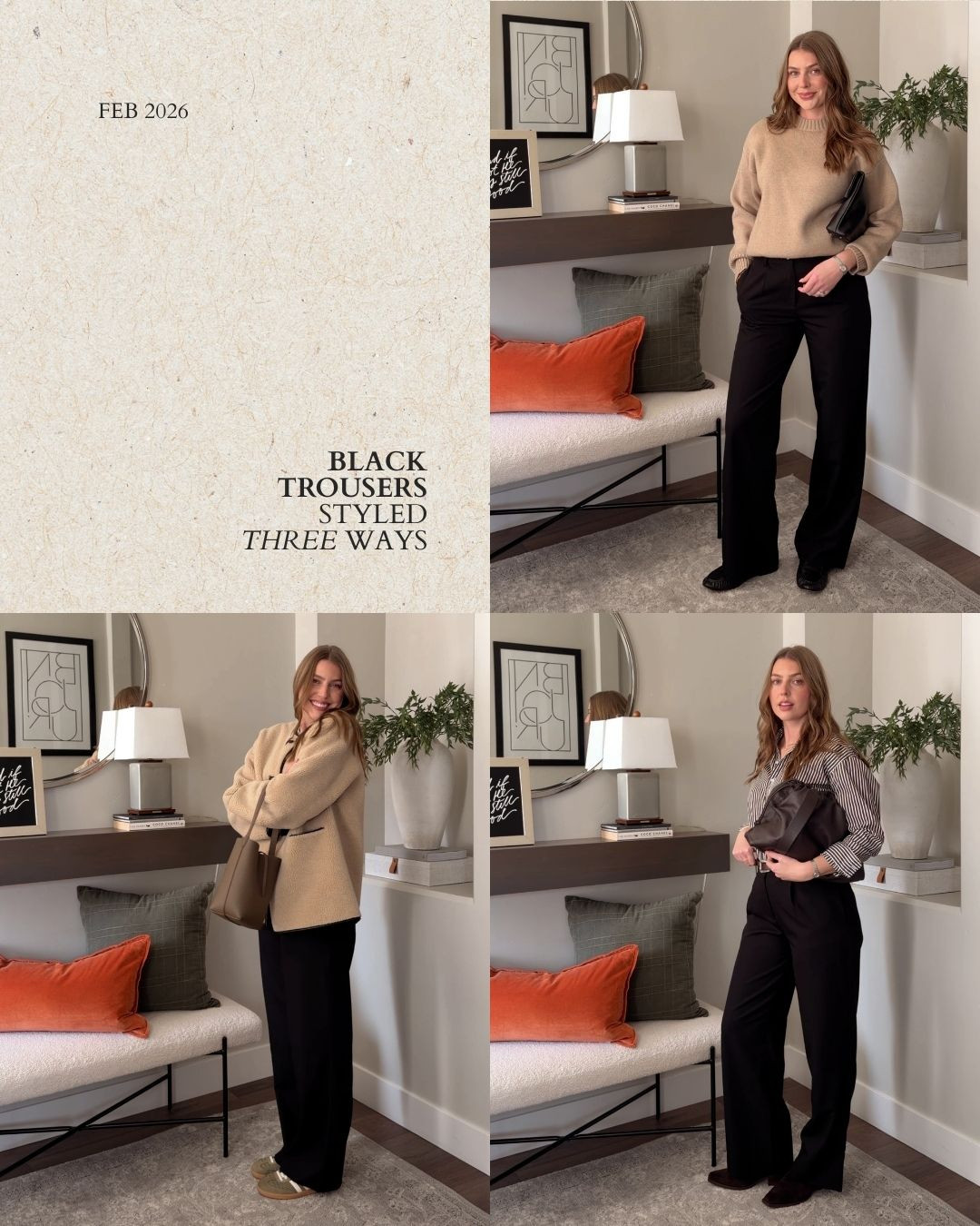 Relaxed black trousers (medium) - nice and long for tall girls! 

 #LTKootd #LTKTall #LTKWorkwear