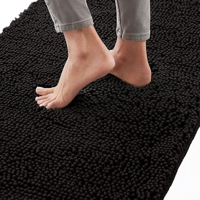 Gorilla Grip Bath Rug 70x24, Thick Soft Absorbent Chenille, Rubber Backing Quick Dry Microfiber M... | Amazon (US)