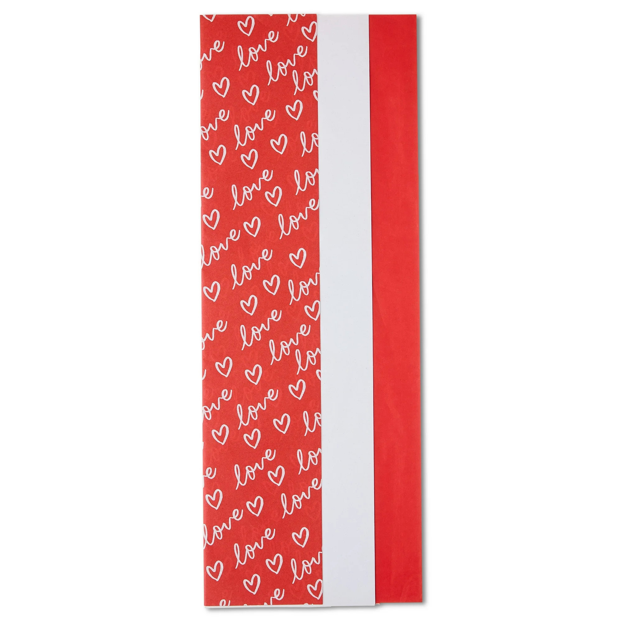 Love Gift Tissue Paper, Red and White, 12 Sheets, Valentine's Day by Way To Celebrate | Walmart (US)