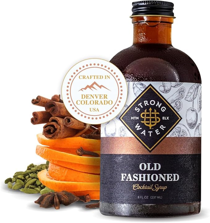 Strongwater Old Fashioned Mix - Makes 32 Cocktails - Handcrafted Old Fashioned Syrup with Bitters... | Amazon (US)