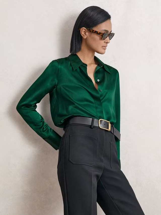 Reiss Ameira Pure Silk Shirt | John Lewis (UK)