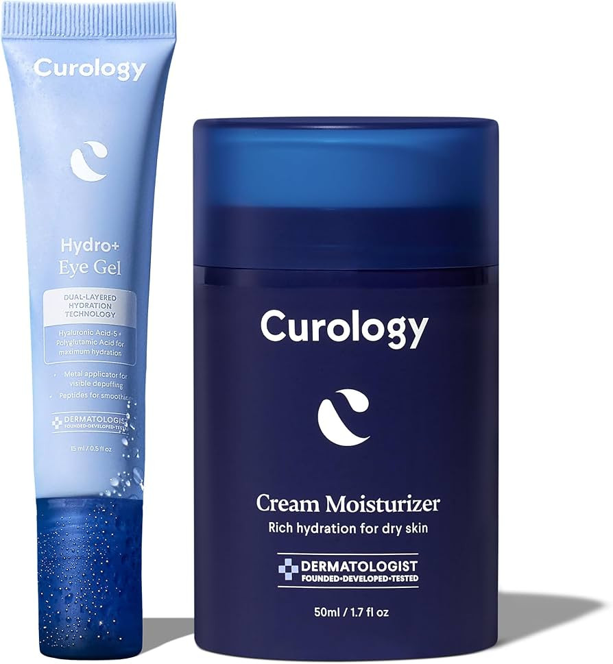 Curology Cream Moisturizer and Hydro+ Eye Gel Set, Deeply Hydrating Skin and Under Eye Cream Bund... | Amazon (US)