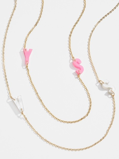 Acrylic Initial Necklace | BaubleBar (US)