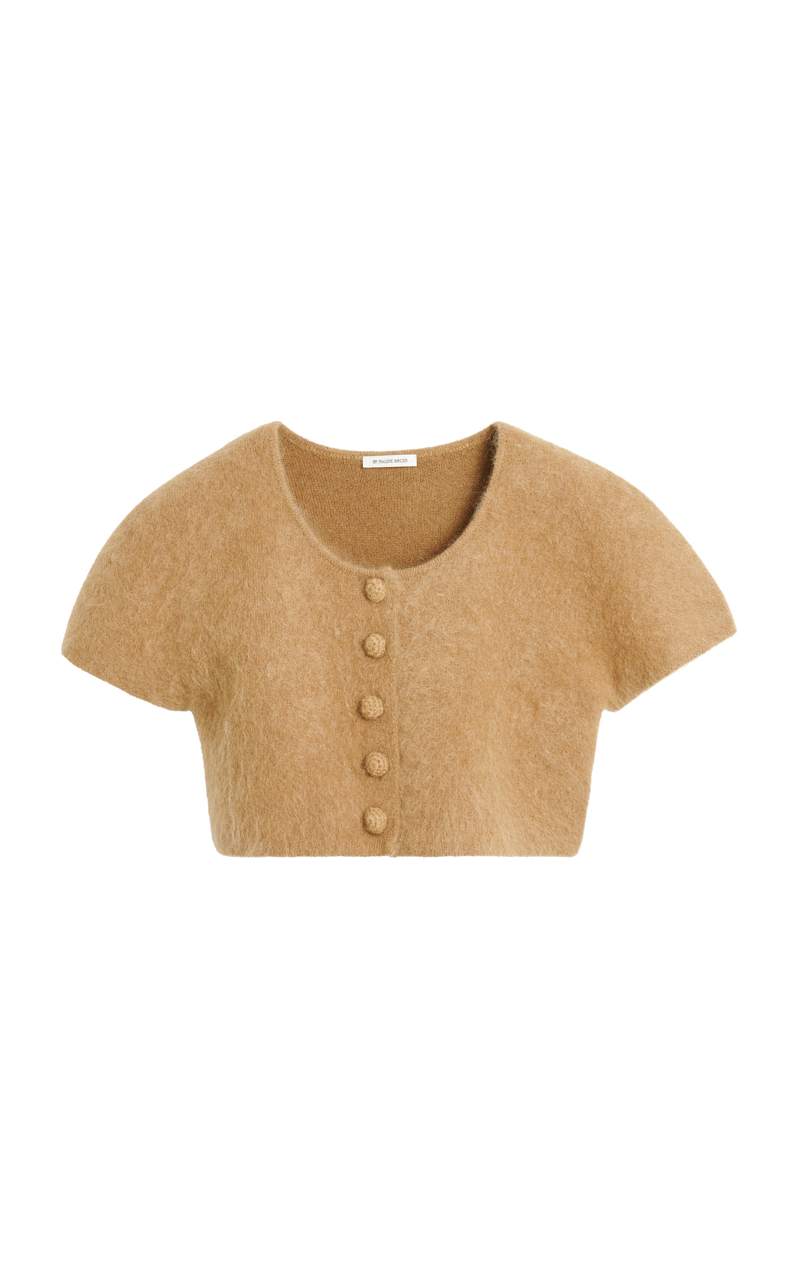 Zhara Brushed Mohair-Blend Crop Top | Moda Operandi (Global)