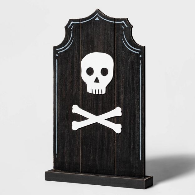 Falloween Small Skull and Bones Halloween Decorative Tombstone - Hyde &#38; EEK! Boutique&#8482; | Target
