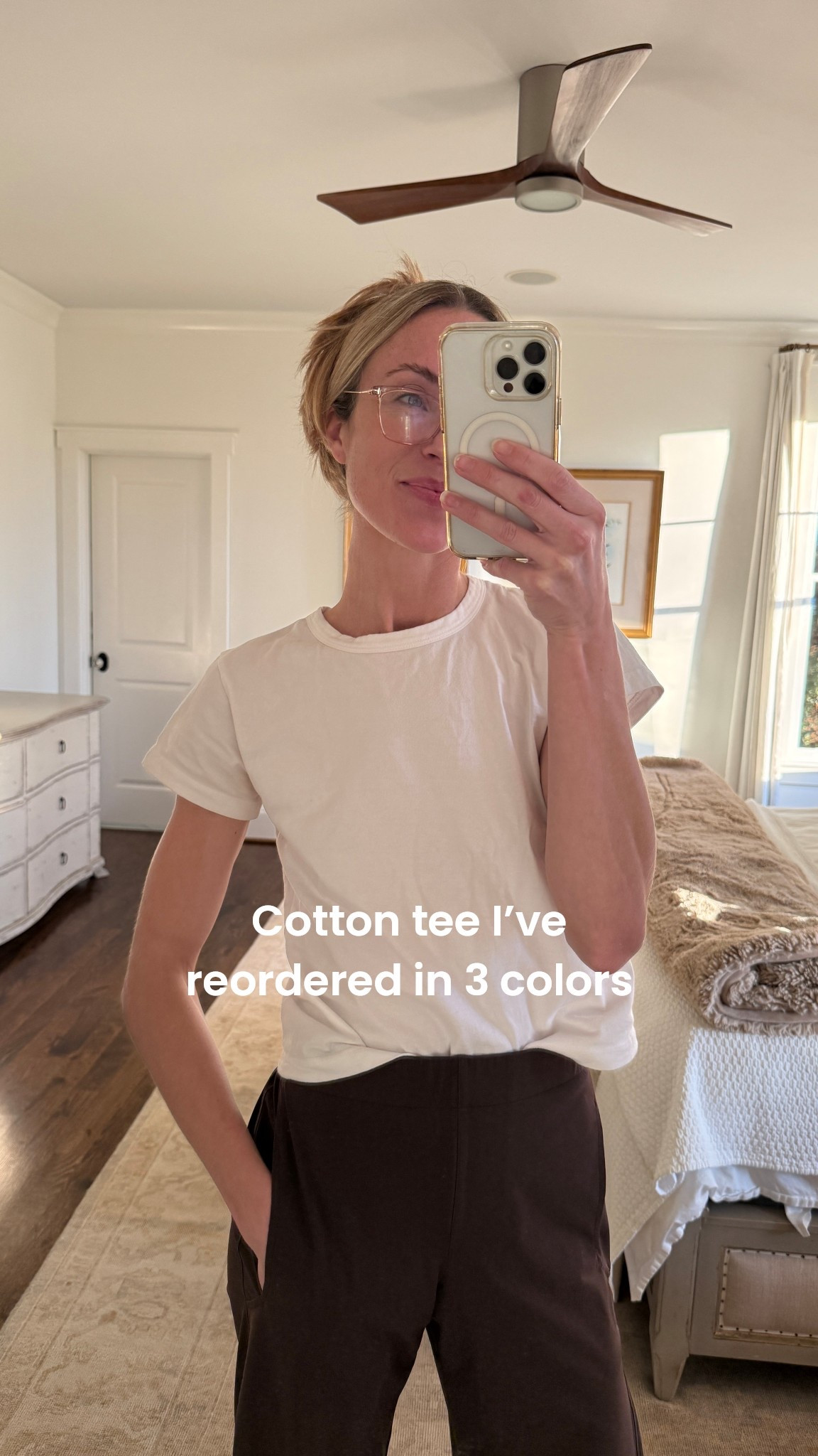 One of my favorite t-shirts if you’re looking to update your basics 🤍 I’m in size S. It’s slightly boxy but not cropped, soft, washes well, and looks elevated. 

white tee, white t-shirt, white tshirt 

#LTKootd #LTKSeasonal