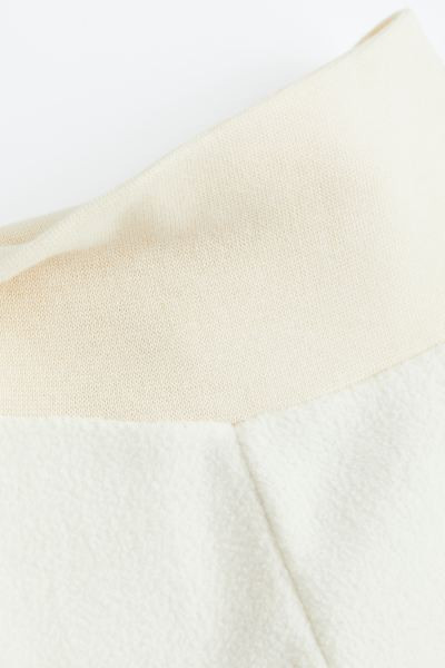 2-piece fleece set - Natural white - Kids | H&M GB | H&M (UK, MY, IN, SG, PH, TW, HK)