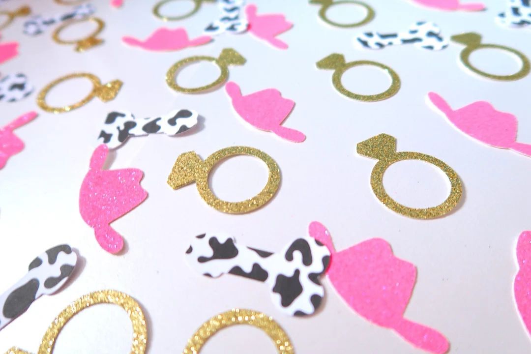 Cow print Penis Confetti - Penis Confetti, Hen Do Confetti, Nashlorette Penis Confetti, Cowgirl B... | Etsy (US)