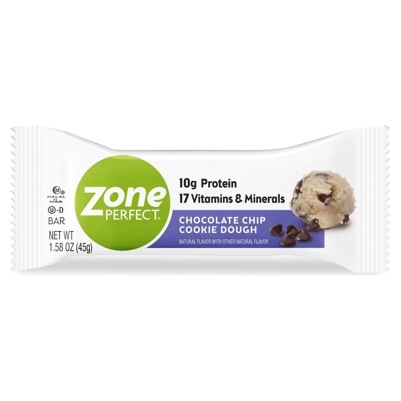 ZonePerfect Protein Bars, 17 Vitamins & Minerals, 10g Protein, Nutritious Snack Bar, Chocolate Chip  | Amazon (US)